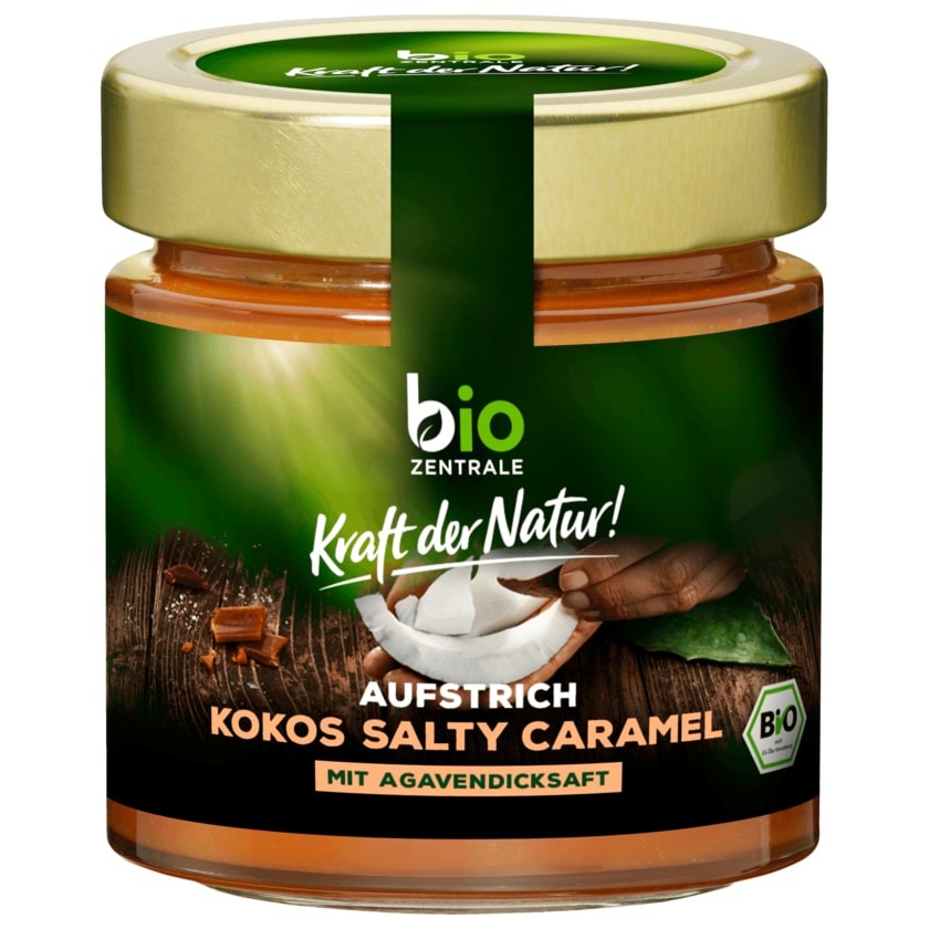 Bio Zentrale Kraft der Natur Kokos Salty Caramel Aufstrich 200g